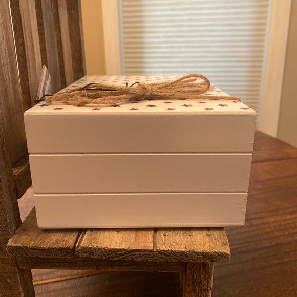 Rae Dunn July 4th Home Of The Brave Book Stack, Patriotic 4th Of July Decor - Picture 5 of 16